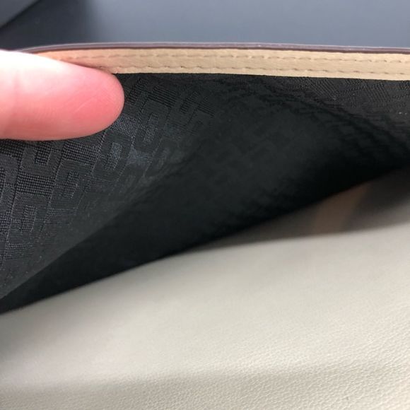 DVF On the Go Studded Zip Pouch in Parchment Cream Gold Studs - Picture 7 of 13